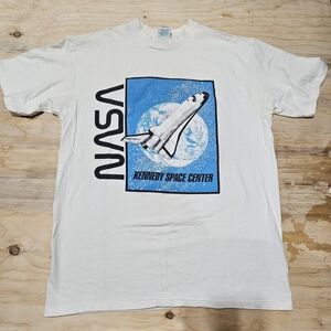Vintage NASA White Graphic T-Shirt